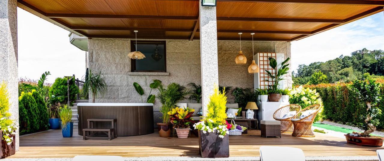 Casa Victoria Garden Con Jacuzzi Y Piscina Holiday home Caldas De Reis